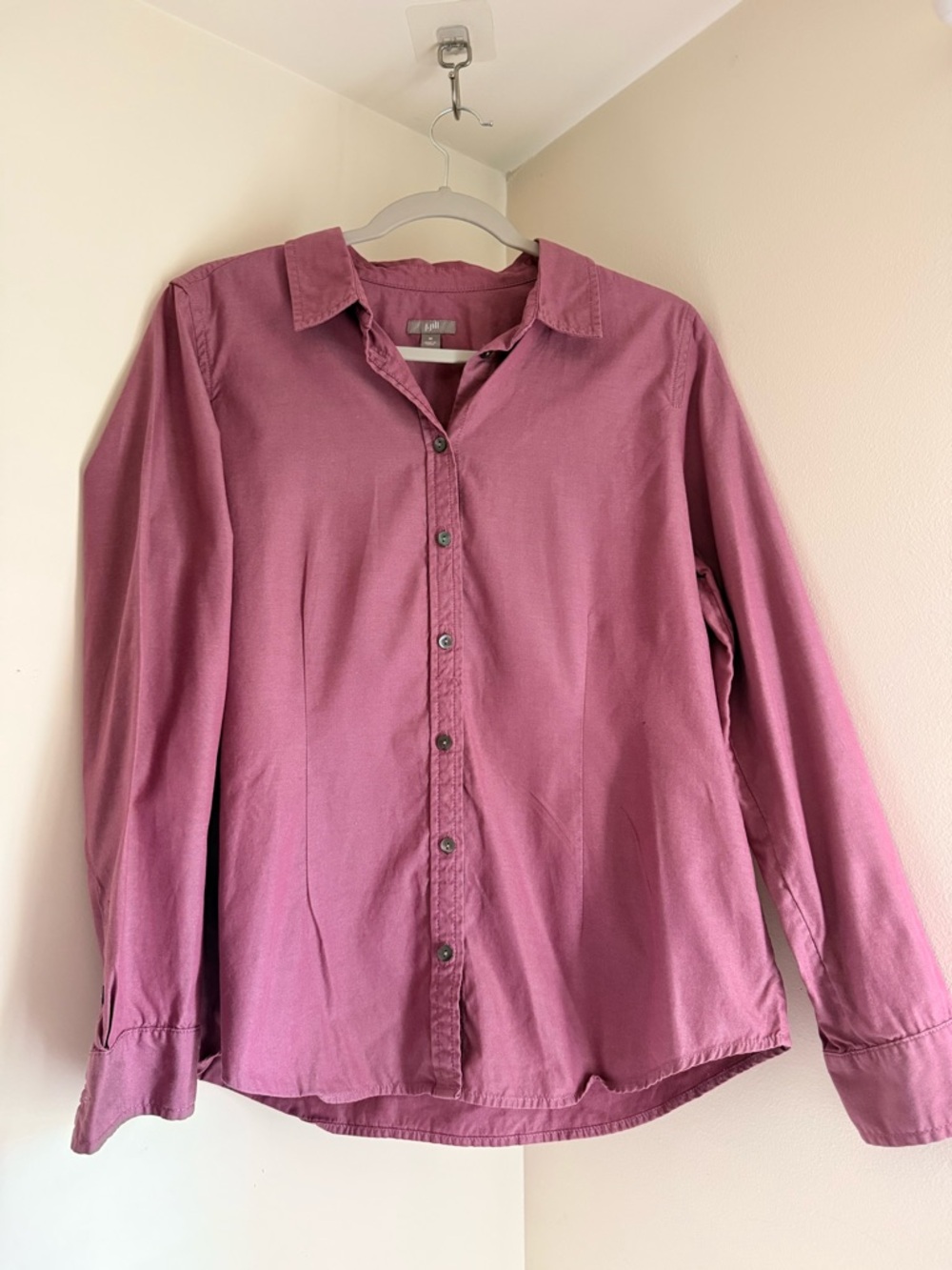 J. Jill Dusty Rose Button-Front Shirt